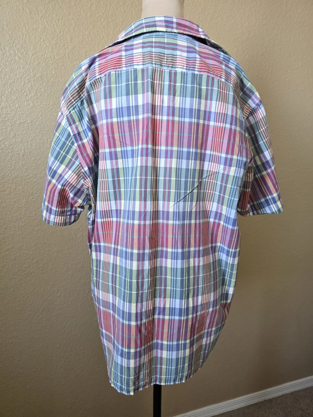 J. Crew Multicolor Plaid Short-Sleeve Shirt - Pastel Check